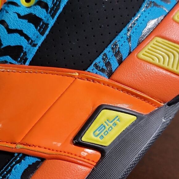 Adidas Agent Gil Restomod Tiger Orange Aqua Black Basketball Shoes 10.5 GY6481 - Picture 14 of 14